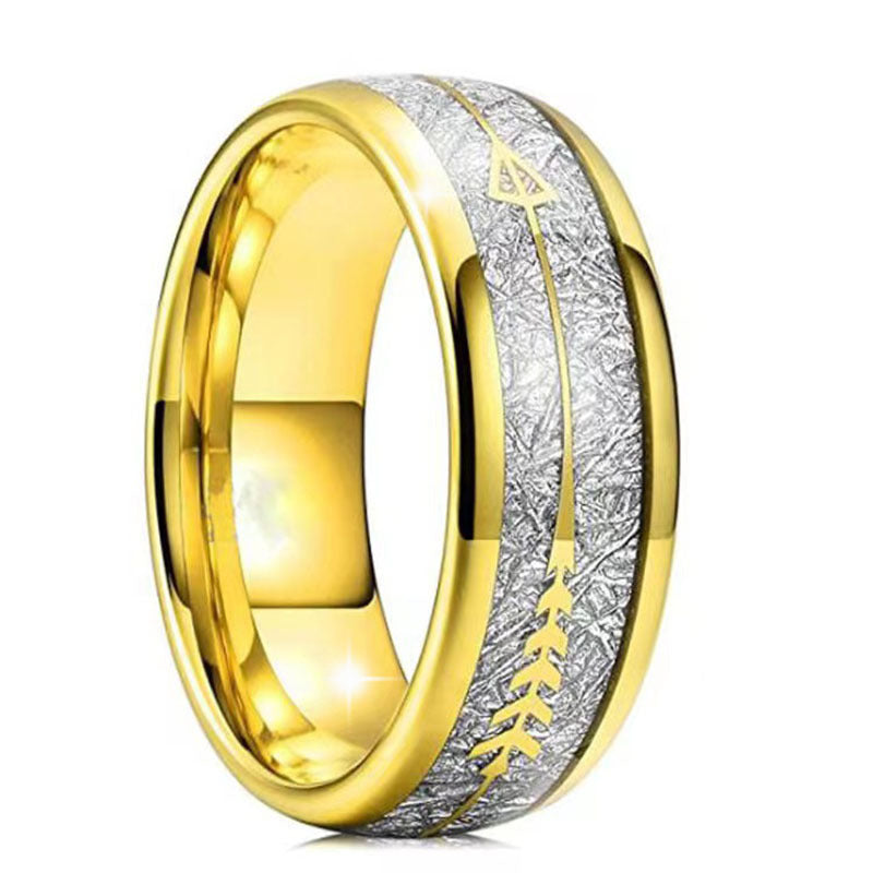 Minimalist Gold Double Color Imitation Polished Ring
