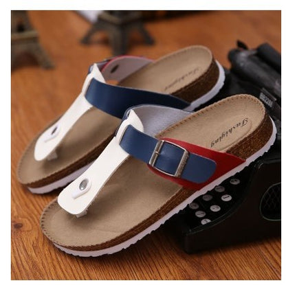 Men's Cork Slippers Summer Beach Flip Flops (Couple)
