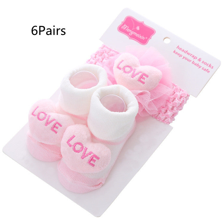 3D Polka Dot Hair Ball Flip-Up Socks for Kids