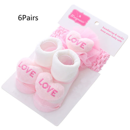 3D Polka Dot Hair Ball Flip-Up Socks for Kids