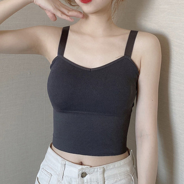 Cute Summer Retro Women's Fitted Sling Top