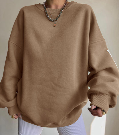Women's Versatile Fashion Print Thickened Top