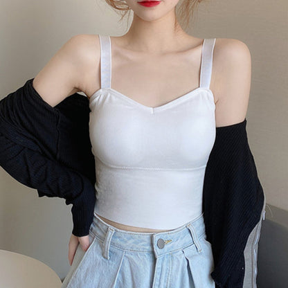 Cute Summer Retro Women's Fitted Sling Top