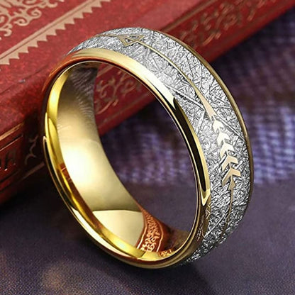 Minimalist Gold Double Color Imitation Polished Ring
