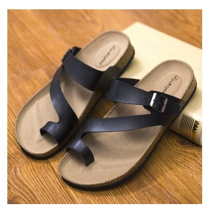 Men's Cork Slippers Summer Beach Flip Flops (Couple)