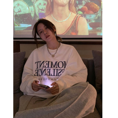 Women's Casual Round Neck Loose Sweater for Spring/Autumn